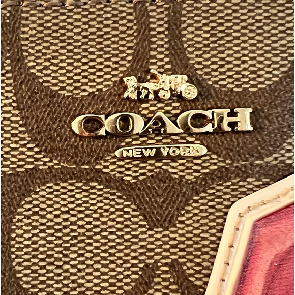 COACH Signature Canvas With Disco Patches. NWOT - Picture 3 of 16